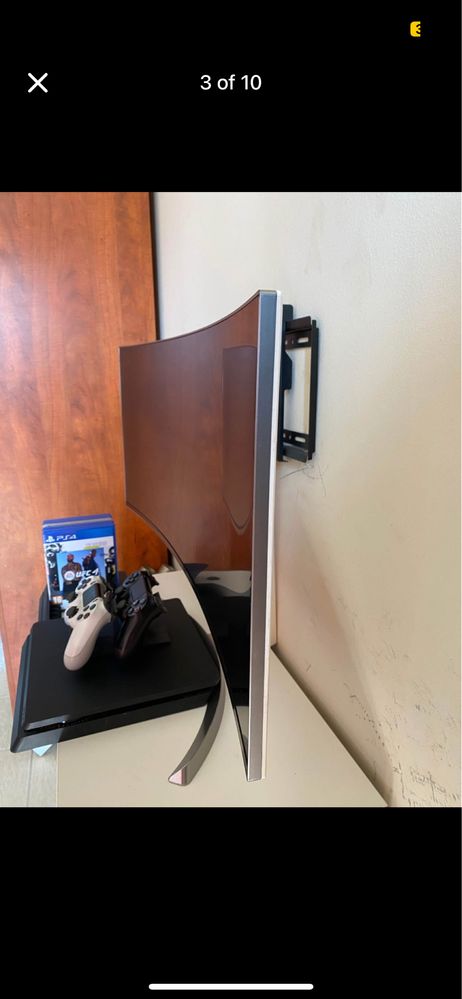 Гейминг монитор LG + PS4 500gb + 2 контролера + игри