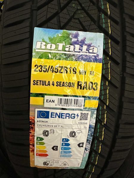 Нови всесезонни гуми ROTALLA SETULA 4 SEASON 235/45R19 99Y XL НОВ DOT