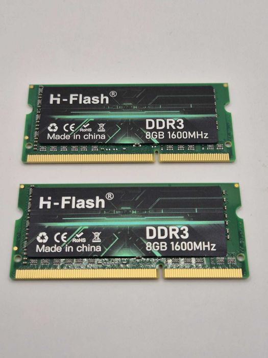 Kit memorie ram laptop 16 GB 2x8 DDR3 1600 MHz PC3 12800 HI-FLASH NOI!