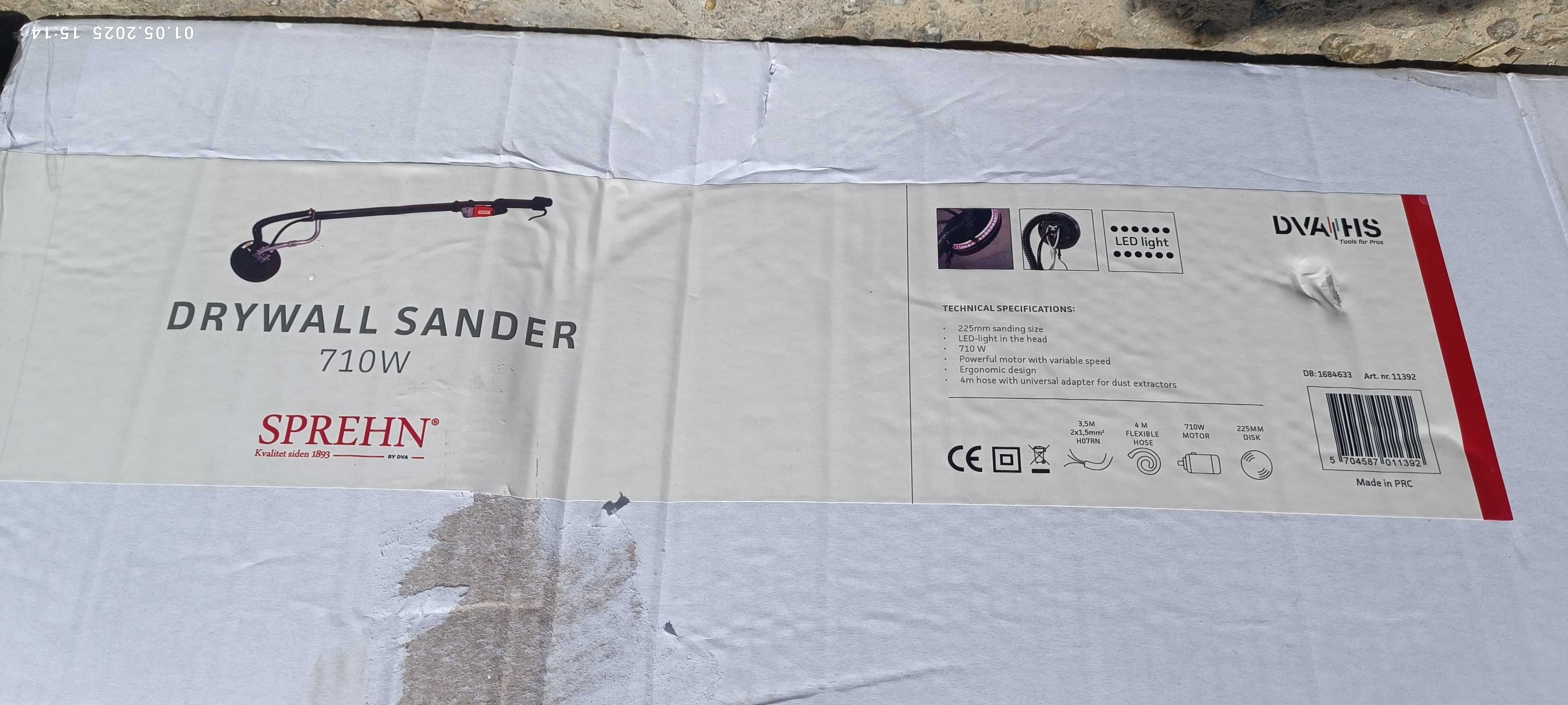 Slefuitoare pereti, Girafa electrica, Sprehn Drywall sander 710W