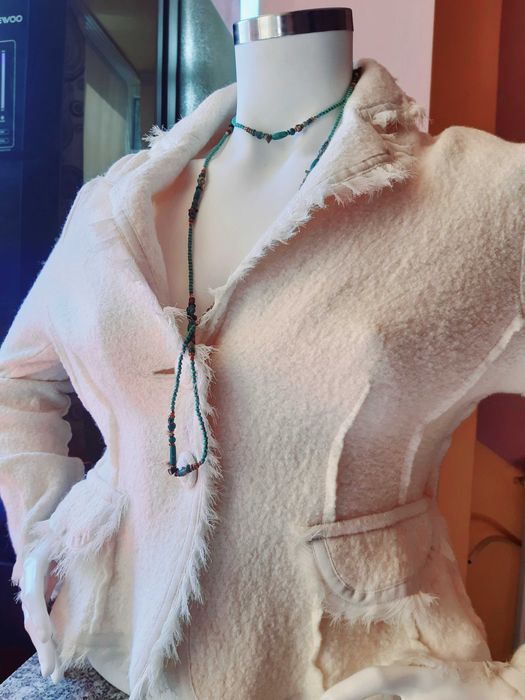 Sacou fain de primăvară, modern, până în talie, lâniță, mărimea L