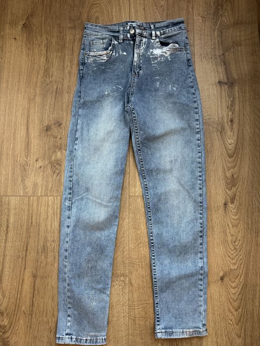 Дънки сини с блясък