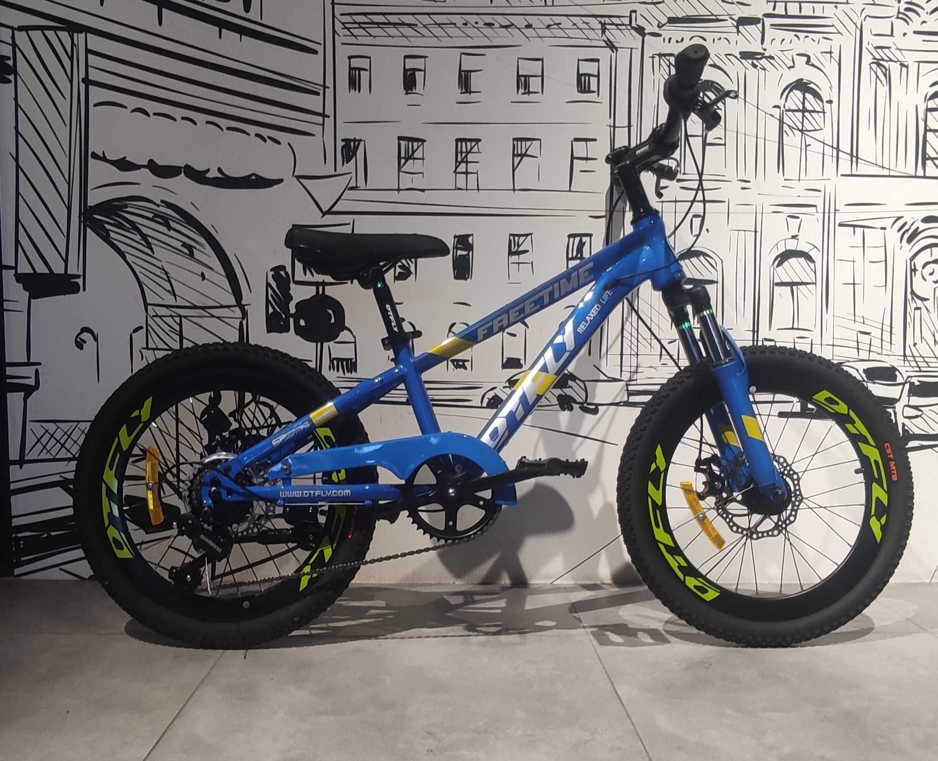 Горный Велосипед DtFly для детей и подростков. 20". MTB. Скоростной