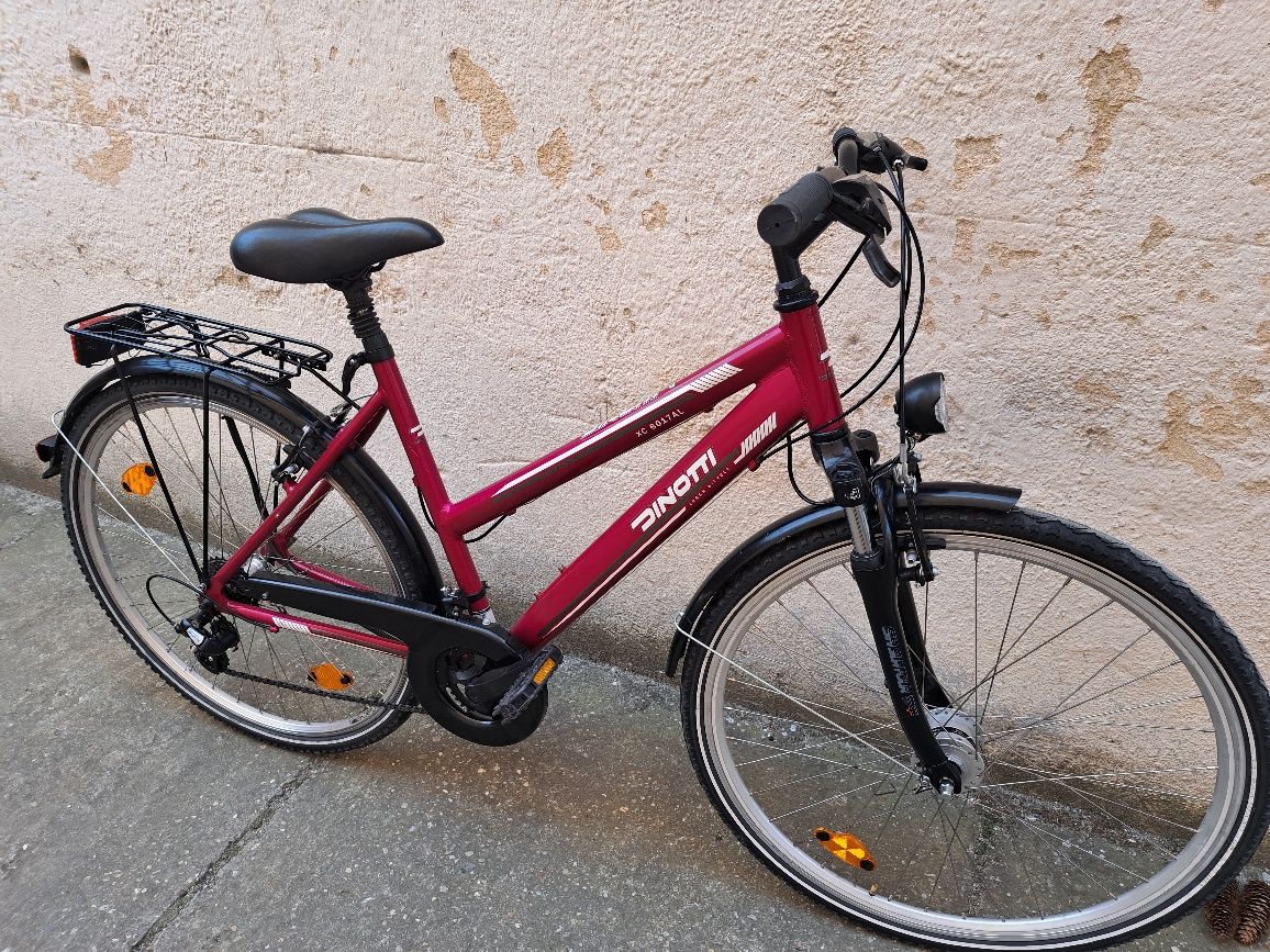 Bicicleta damă aluminiu Dinoti pe 28