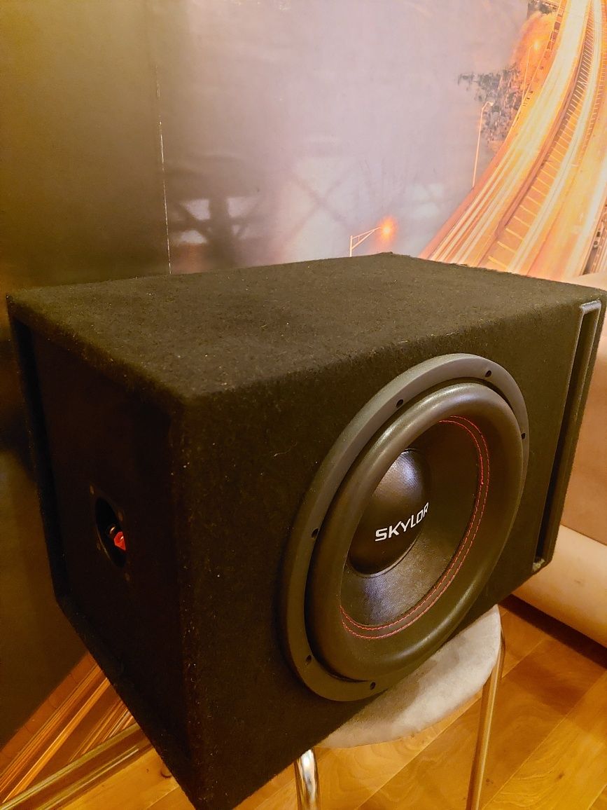 Сабвуфер Skylor SW-AL12BOX & Усилитель Skylor AQ-1.1000