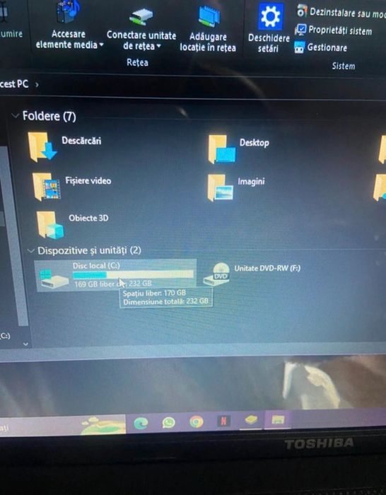 Laptop toshiba satellite C850-16W