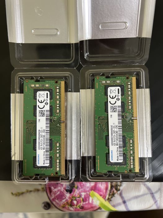 Продаю две планки оперативной памяти Samsung DDR4 4GB 2666MHz SODIMM