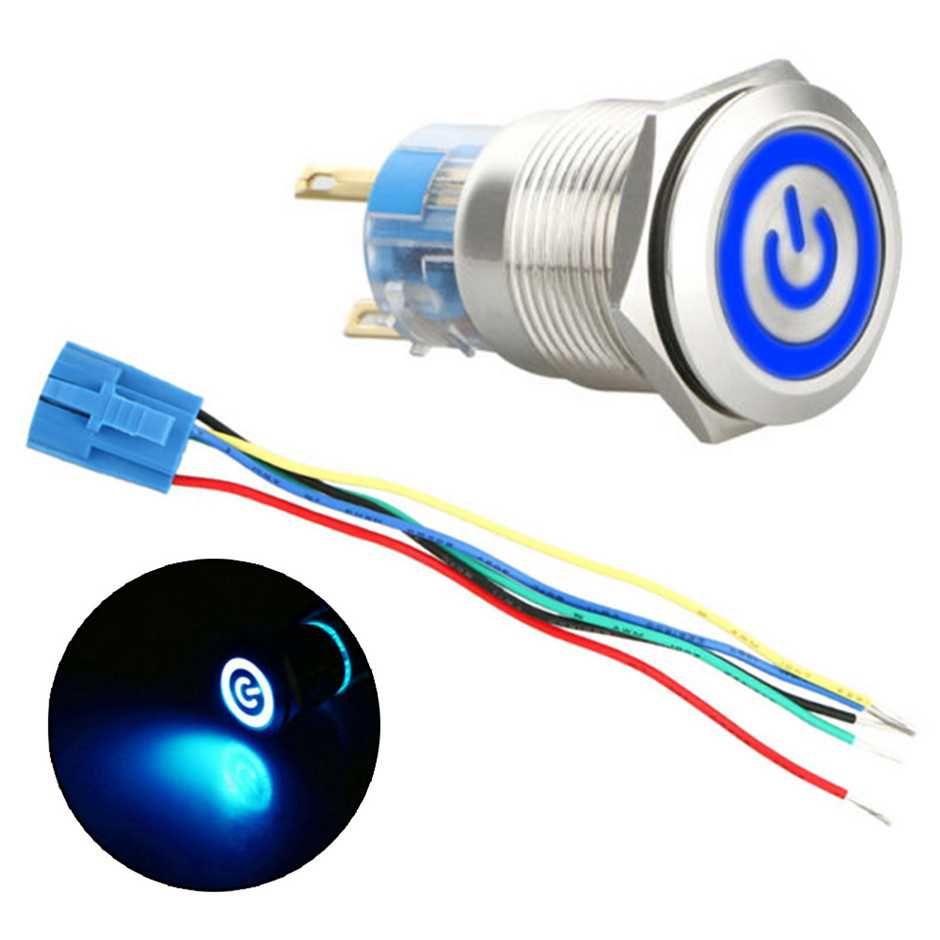 Buton Metalic Panou LED Push Buton Metal Led 5V-24V Buton Metalic Led