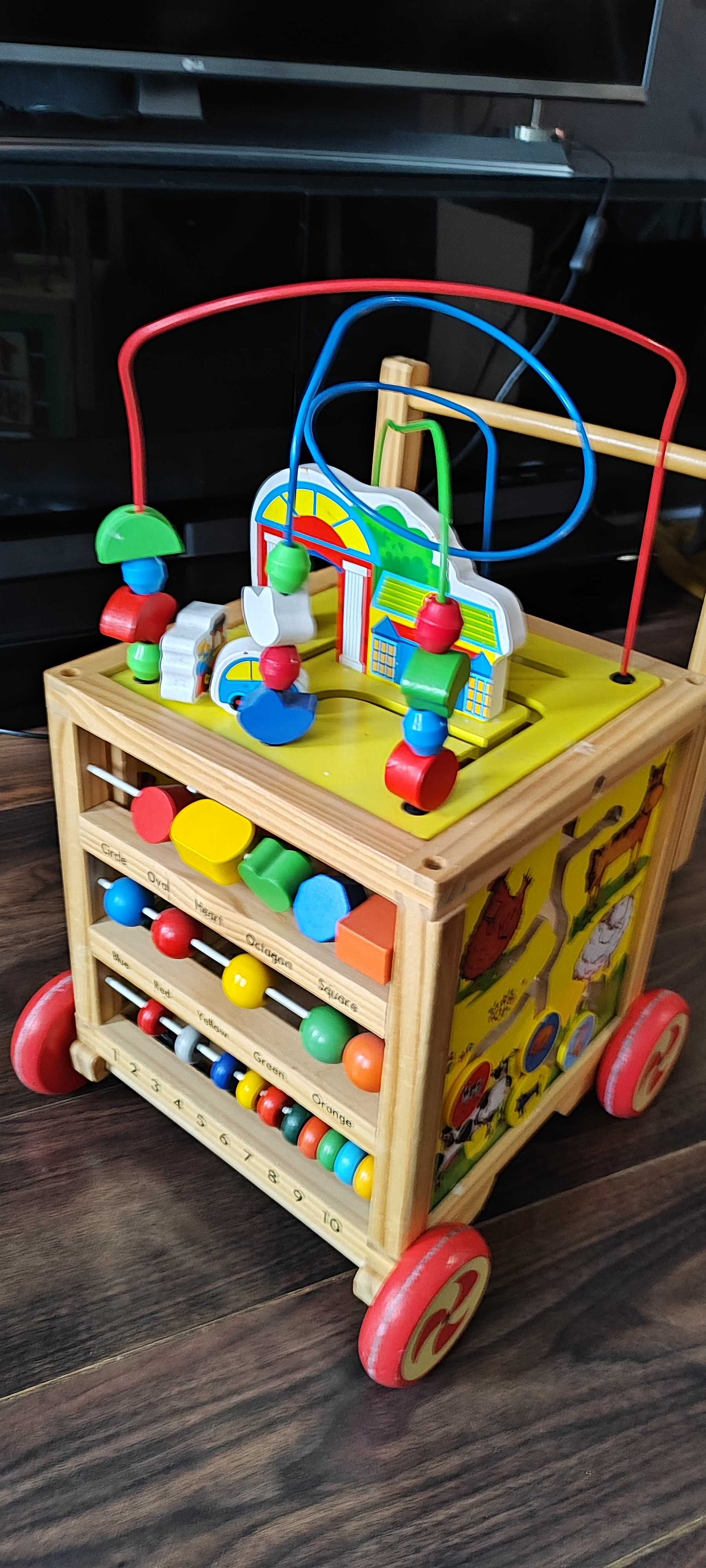 Красива и функционална детска дървена образователна играчка 60 лв.