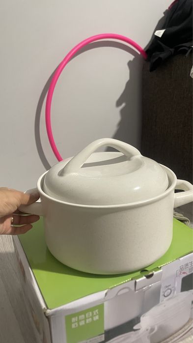 Жаростойкая кастрюля из японского каменногофарфора