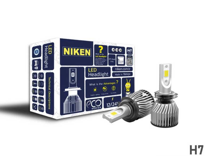 Диодни - LED крушки NIKEN H7 ЕКО - 2бр/к-т