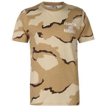 НОВА Franklin & Marshall Desert Camo T-Shirt - мъжка тениска - р.ХЛ