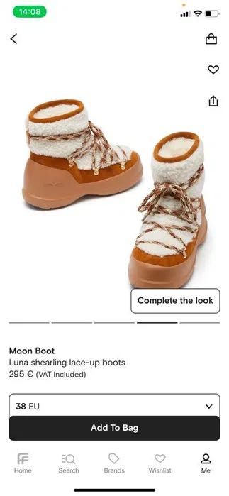 Moon Boot Luna Shearling боти 39 номер - чисто нови