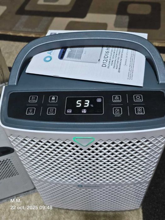 Dezumidificator AlecoAir D12 HOME,12 l /24h, WiFi,Uscare rufe/100 mc/h