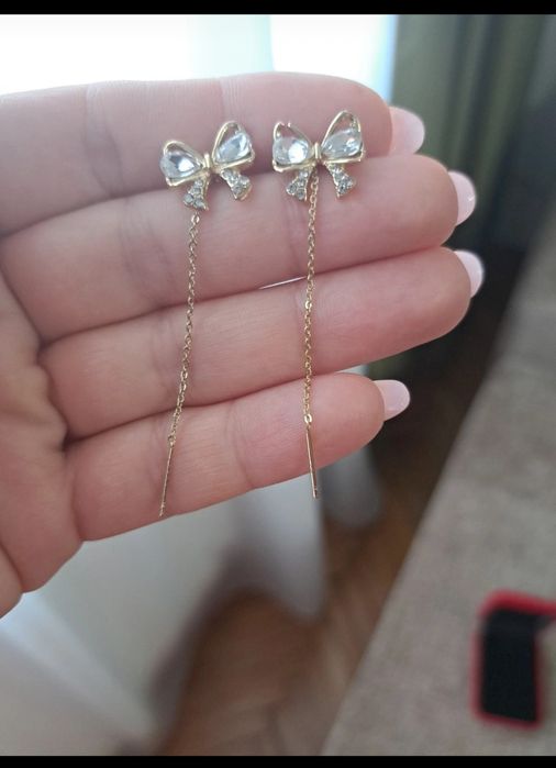 Cercei fundita cu cristale Swarovski