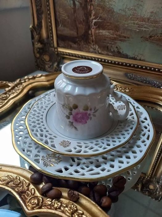 Троен сет, винтидж порцелан