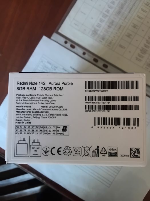 Redmi Note 14 S 8/128 Abmen Samsung