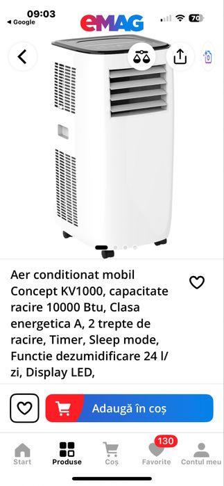 Aer conditionat portabil Concept