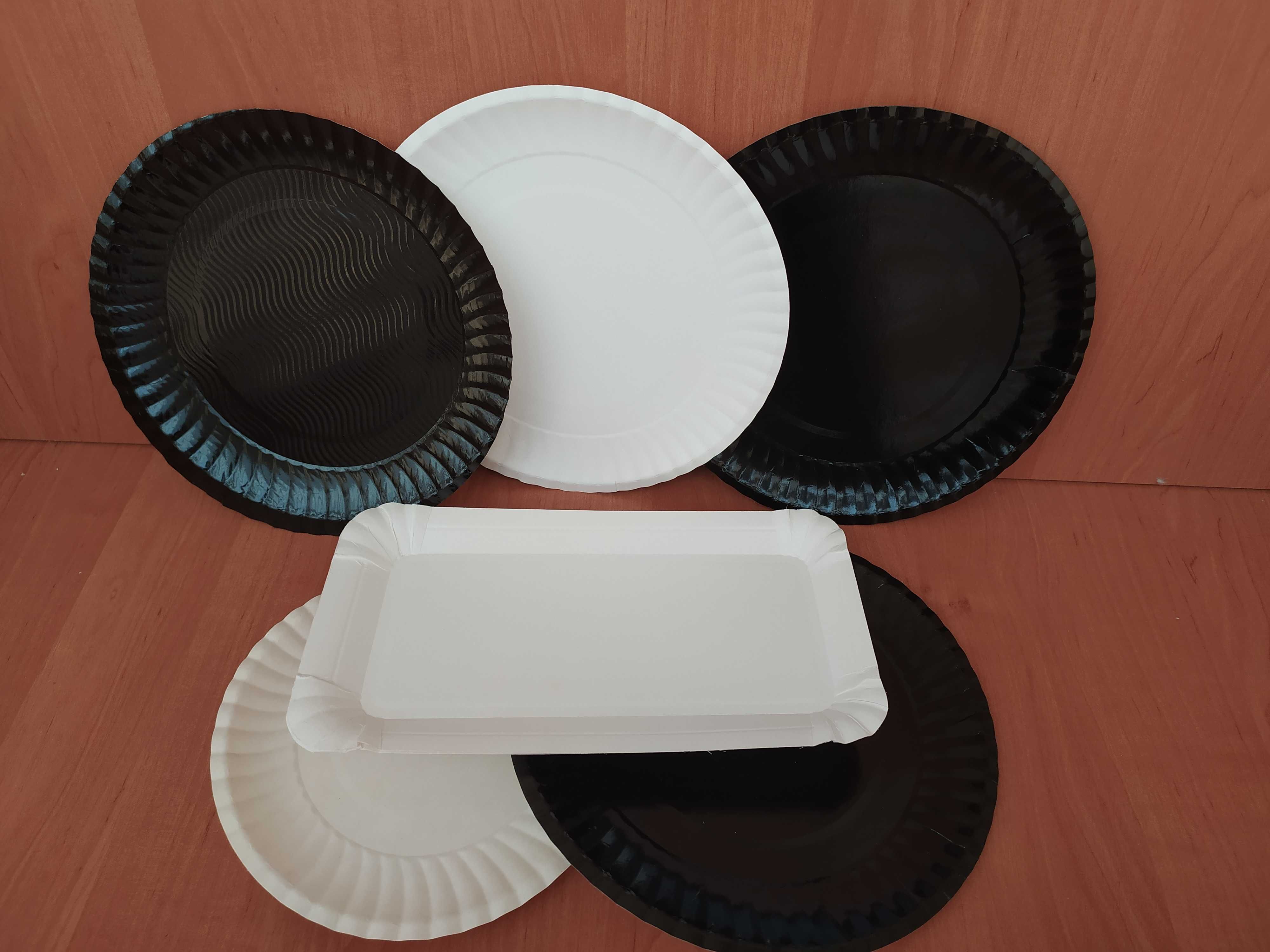 Тарелки из жиростойкого картона, разных d и размеров, от 8 тг.