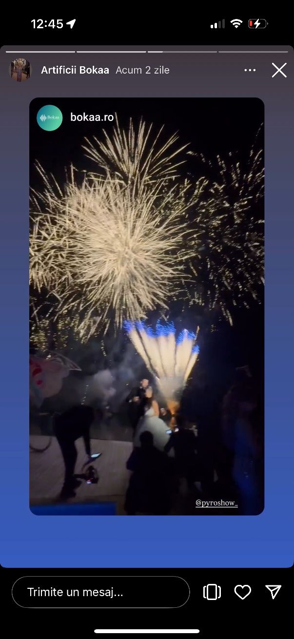 Spectacol cu artificii de seara, de zi și de sol