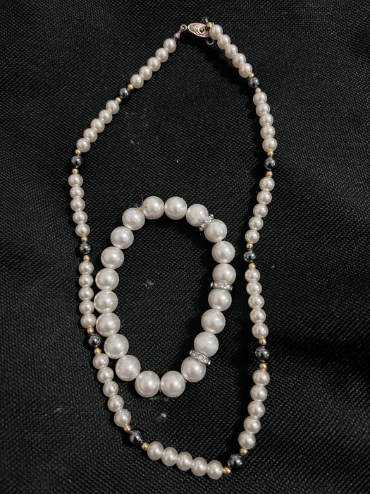 Colier,bratara din perle