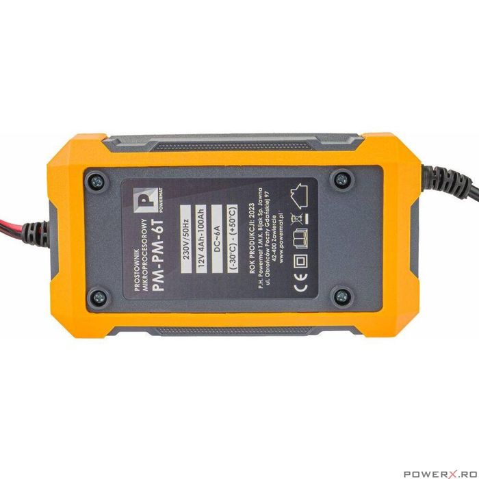 Redresor auto cu microprocesor, 6/12V 6T, Powermat