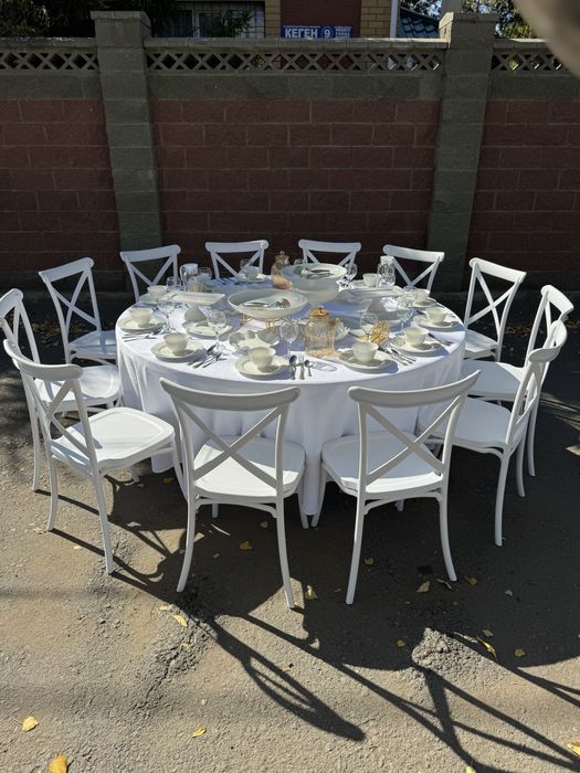 Аренда  прокат стол стулья,посуда под ключ