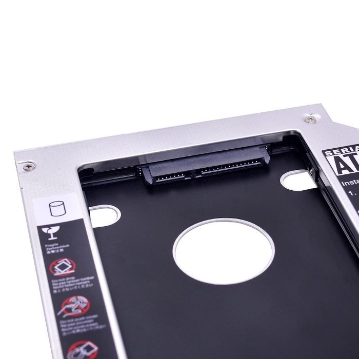 Rack HDD / SSD caddy suport pt unitate optica laptop 12.7mm SATA 3