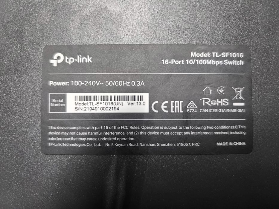 Vand switch 16 port