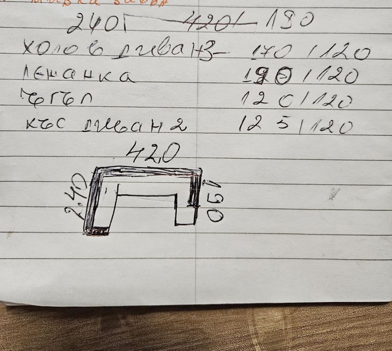 Диван от 4 части за голям хол