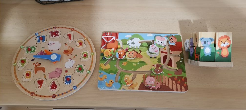 Set 3 puzzle copii 1-3 ani