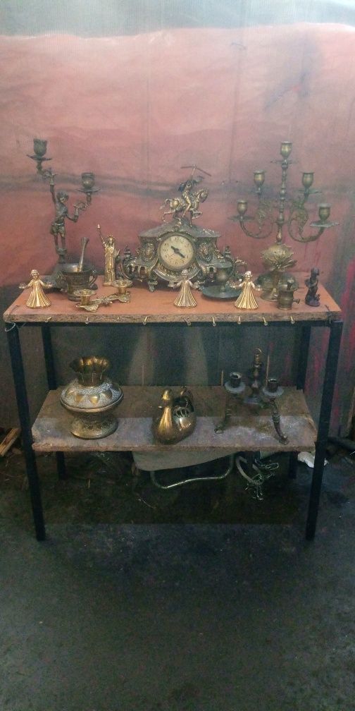 Obiecte decor din bronz și cristal