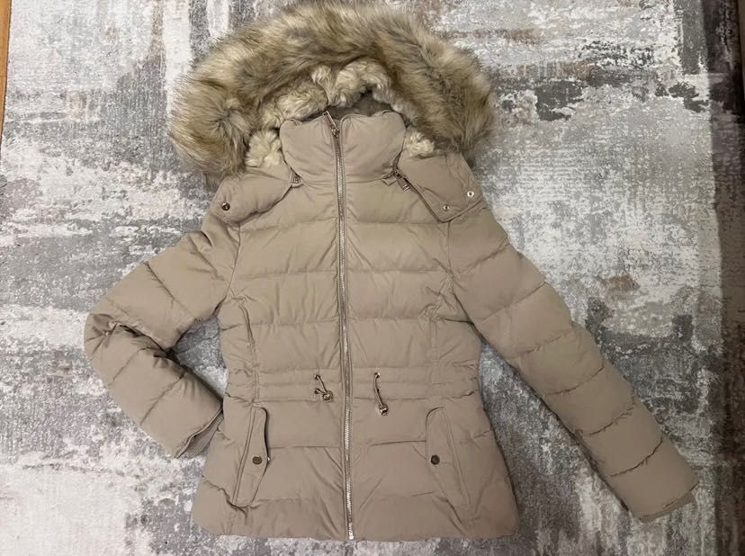 Зимно пухено яке на Zara, S размер