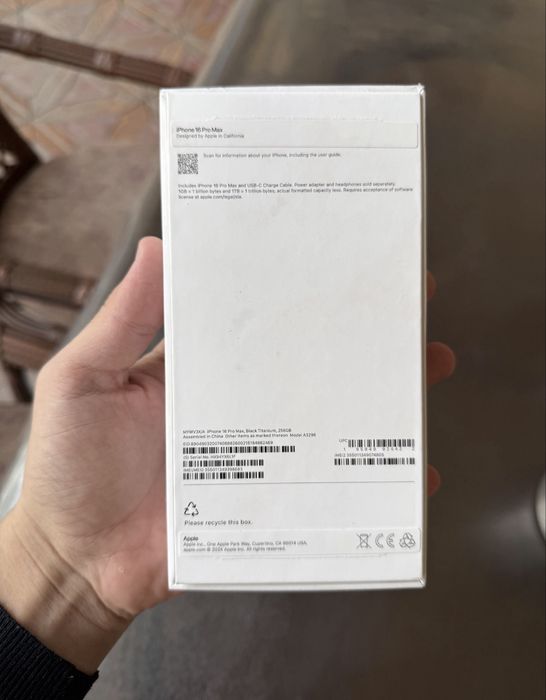 16 Pro Max 256gb yengi 5 sikl