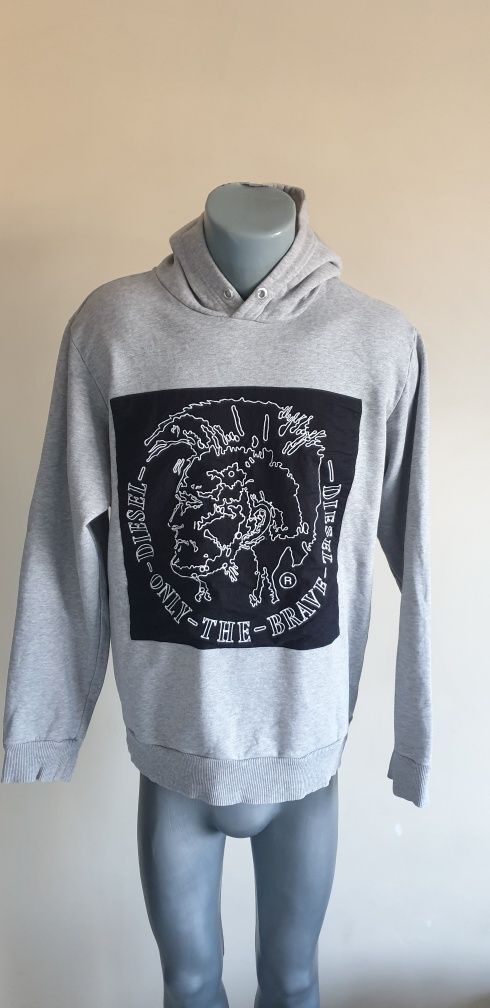 Diesel Hoodie Cotton Mens Size / L ОРИГИНАЛ! Мъжки Суичър