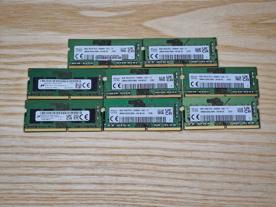 8GB DDR4 3200Mhz Samsung Hynix Micron Рам Памет за лаптоп с гаранция