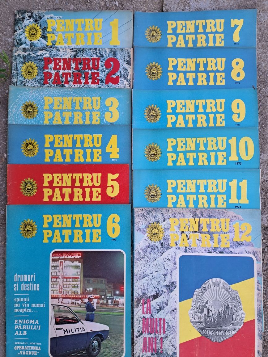 Revista "Pentru patrie" toate numerele pe 1973, 100 lei
