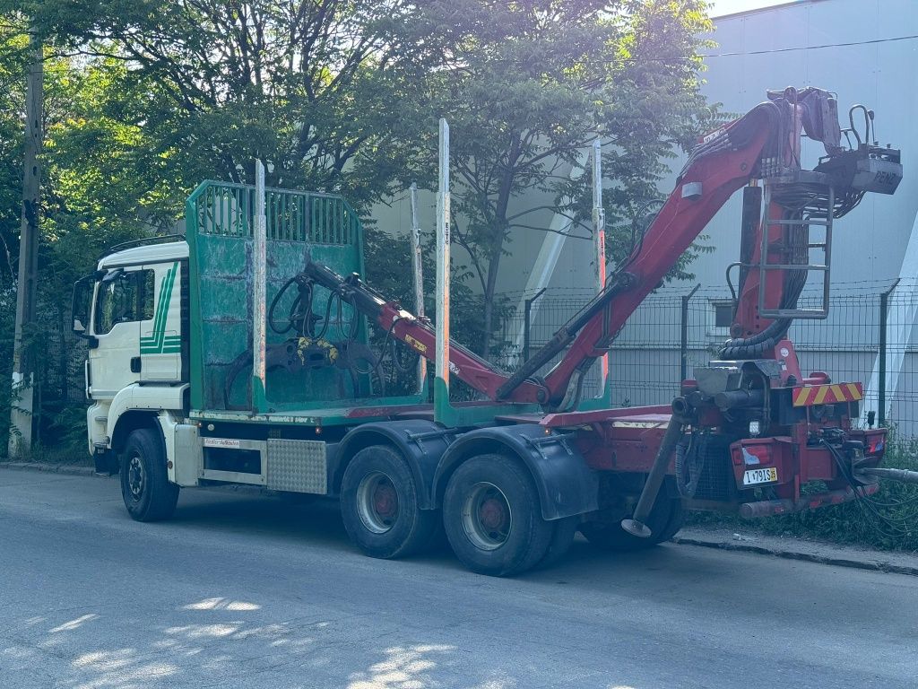 Man 26 540..6x6..transport forestier..lemne..bustean..camion ..macara