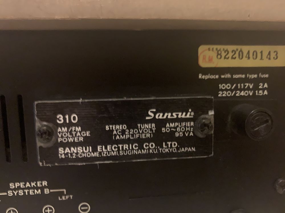 Amplificator vintage Sansui