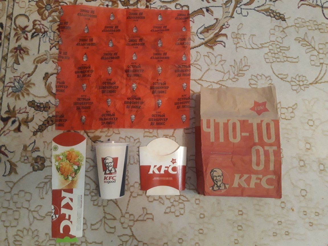 KFC упаковка, dag, пищевая упаковка.