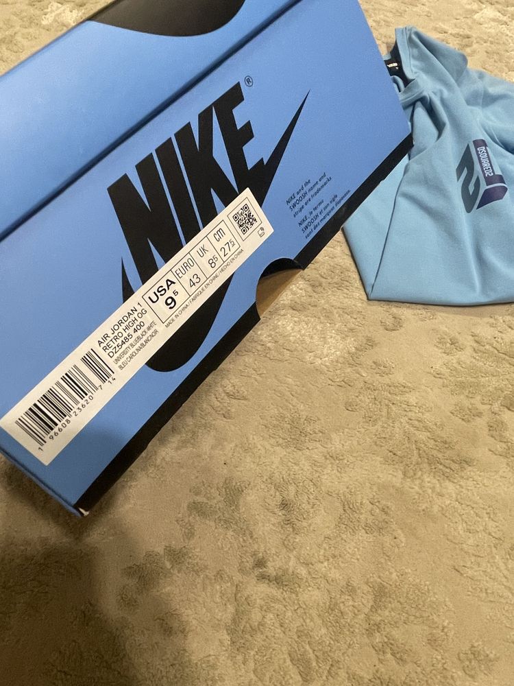 Jordan 1 UNC Toe