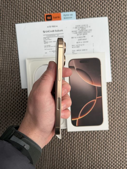 КАТО НОВ!/*ЛИЗИНГ*/ iPhone 16 Pro 256Gb Desert Titanium 24М гаранция
