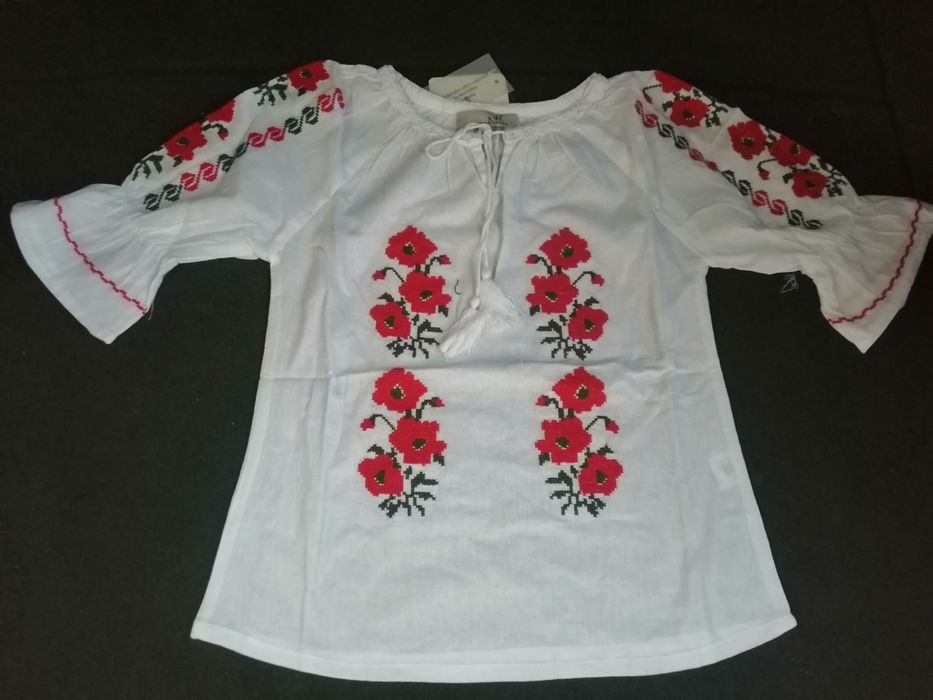 Ie motive tradiționale fetite de la 0 la 16 anișori din bumbac.