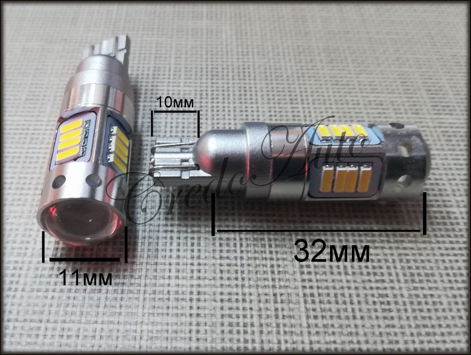 Ново!Мощни габарити с лупа Т10 7.5W Samsung LED чипове 600lm