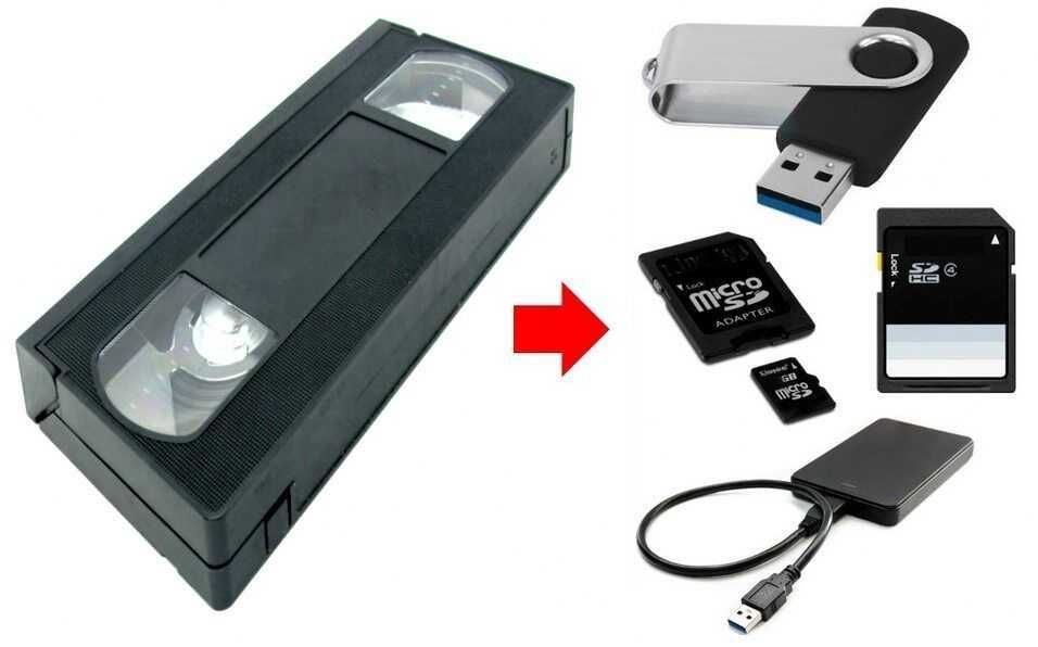 Copiez casete VHS pe USB pret 30 lei toata caseta