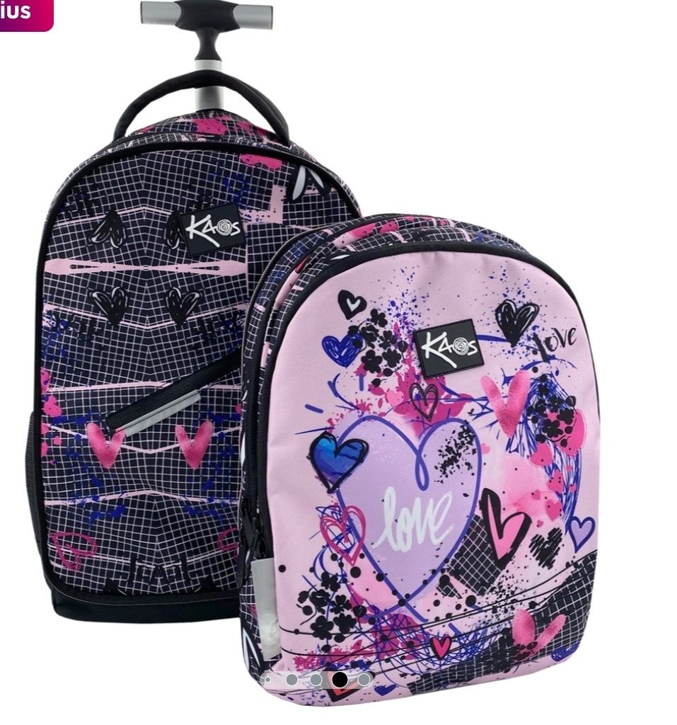 Rucsac/troller Kaos Pink Love