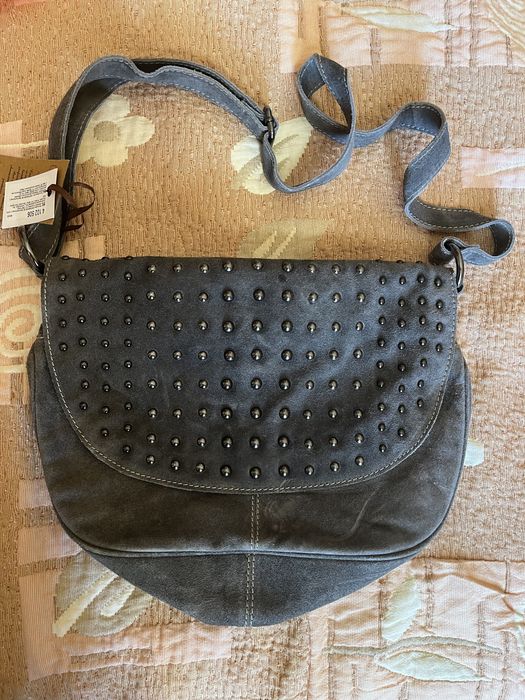 Чанти естествен велур