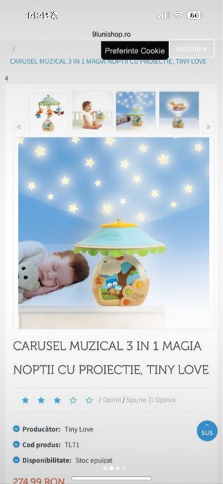 Carusel muzical Tiny Love