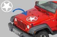 Sticker Stea ALB Universal Jeep, SUV, Camioane sau alte Autoturism