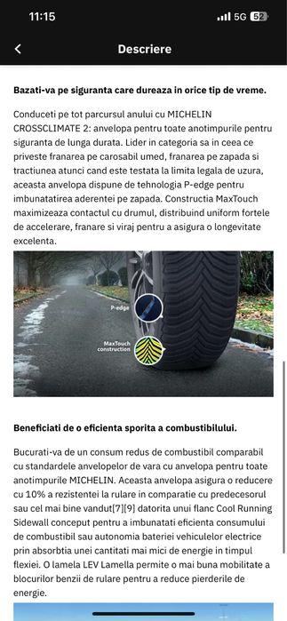Cauciucuri Michelin all season